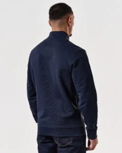 Weekend Offender Kraviz Quarter Zip Sweatshirt Navy -Clothing Shop SWSS2411 KRAVIZ NAVY 7545