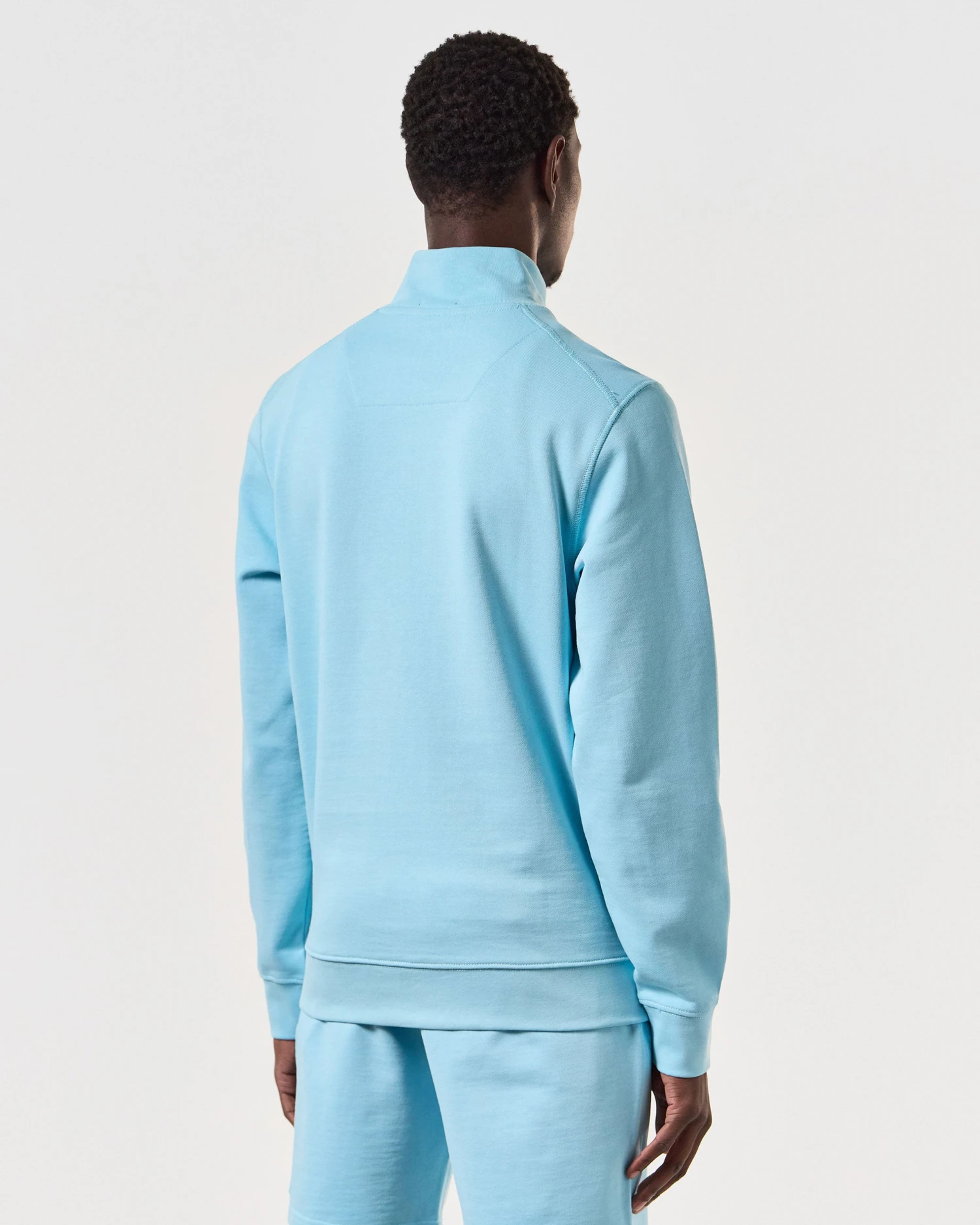 Weekend Offender Kraviz Quarter Zip Sweatshirt Saltwater Blue 4 Weekend Offender Kraviz Quarter Zip Sweatshirt Saltwater Blue - Image 4