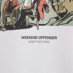 Weekend Offender Wire Graphic T-Shirt White -Clothing Shop THE WIRE TEE WHITE DETAIL 1
