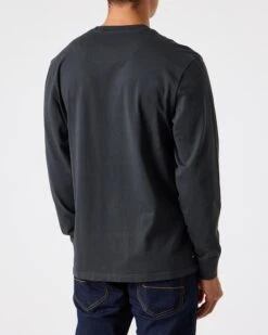 Weekend Offender Freetown Long Sleeve T-Shirt Anthracite -Clothing Shop TS AW22 07 FREETOWN ANTHRACITE MODEL 2039