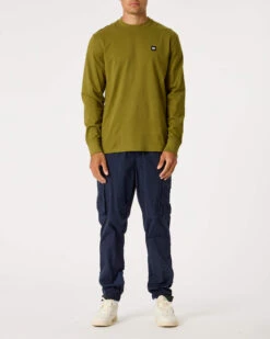 Weekend Offender Salto Long Sleeve T-Shirt Samphire -Clothing Shop TSAW22 06 SALTO AW22 SAMPHIRE MODEL 3725