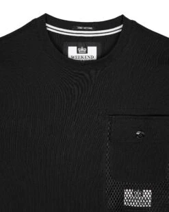 Weekend Offender Lens Mesh Pocket T-Shirt Black -Clothing Shop TSAW23 11 LENS BLACK 2370