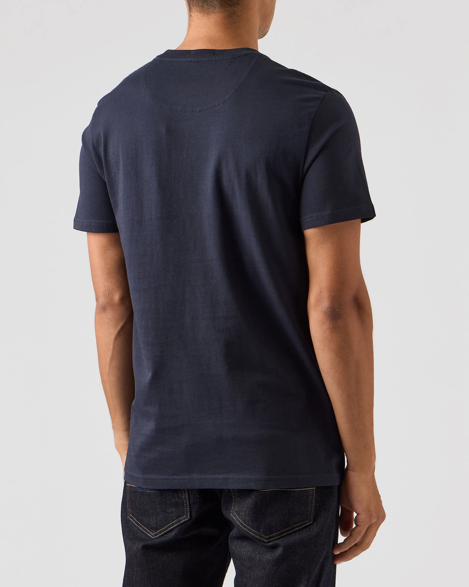 Weekend Offender Dygas T-Shirt Navy/Blue House Check 4 Weekend Offender Dygas T-Shirt Navy/Blue House Check - Image 4