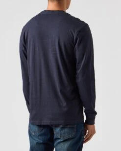 Weekend Offender Mahoney Long Sleeve T-Shirt Navy 10 Weekend Offender Mahoney Long Sleeve T-Shirt Navy -Clothing Shop TSAW2308 MAHONEY NAVY 0352 MODEL