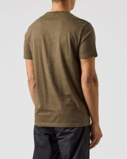 Weekend Offender Lens Mesh Pocket T-Shirt Dark Green -Clothing Shop TSAW2311 LENS DARK GREEN 0691 MODEL