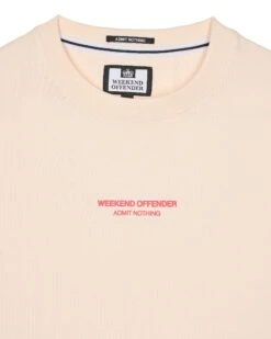 Weekend Offender Millergrove T-Shirt Alabaster/Anthurium Pink -Clothing Shop TSS2402 MILLERGROVE ALABASTER ANTHURIUM 3427