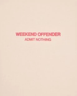 Weekend Offender Millergrove T-Shirt Alabaster/Anthurium Pink -Clothing Shop TSS2402 MILLERGROVE ALABASTER ANTHURIUM 3428