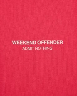 Weekend Offender Millergrove T-Shirt Anthurium Pink/Nectar Pink -Clothing Shop TSS2402 MILLERGROVE ANTHURIUM NECTAR 3417