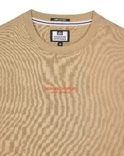 Weekend Offender Millergrove T-Shirt Cognac Brown/Pure Orange -Clothing Shop TSS2402 MILLERGROVE COGNAC PURE ORANGE 3419
