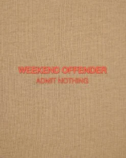 Weekend Offender Millergrove T-Shirt Cognac Brown/Pure Orange -Clothing Shop TSS2402 MILLERGROVE COGNAC PURE ORANGE 3421