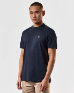 Weekend Offender Manuel T-Shirt Navy -Clothing Shop TSS2405 MANUEL NAVY 4500 MODEL