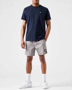 Weekend Offender Diaz T-Shirt SS23 Navy/House Check 11 Weekend Offender Diaz T-Shirt SS23 Navy/House Check -Clothing Shop TSSS2304 DIAZ NAVY 3346WO