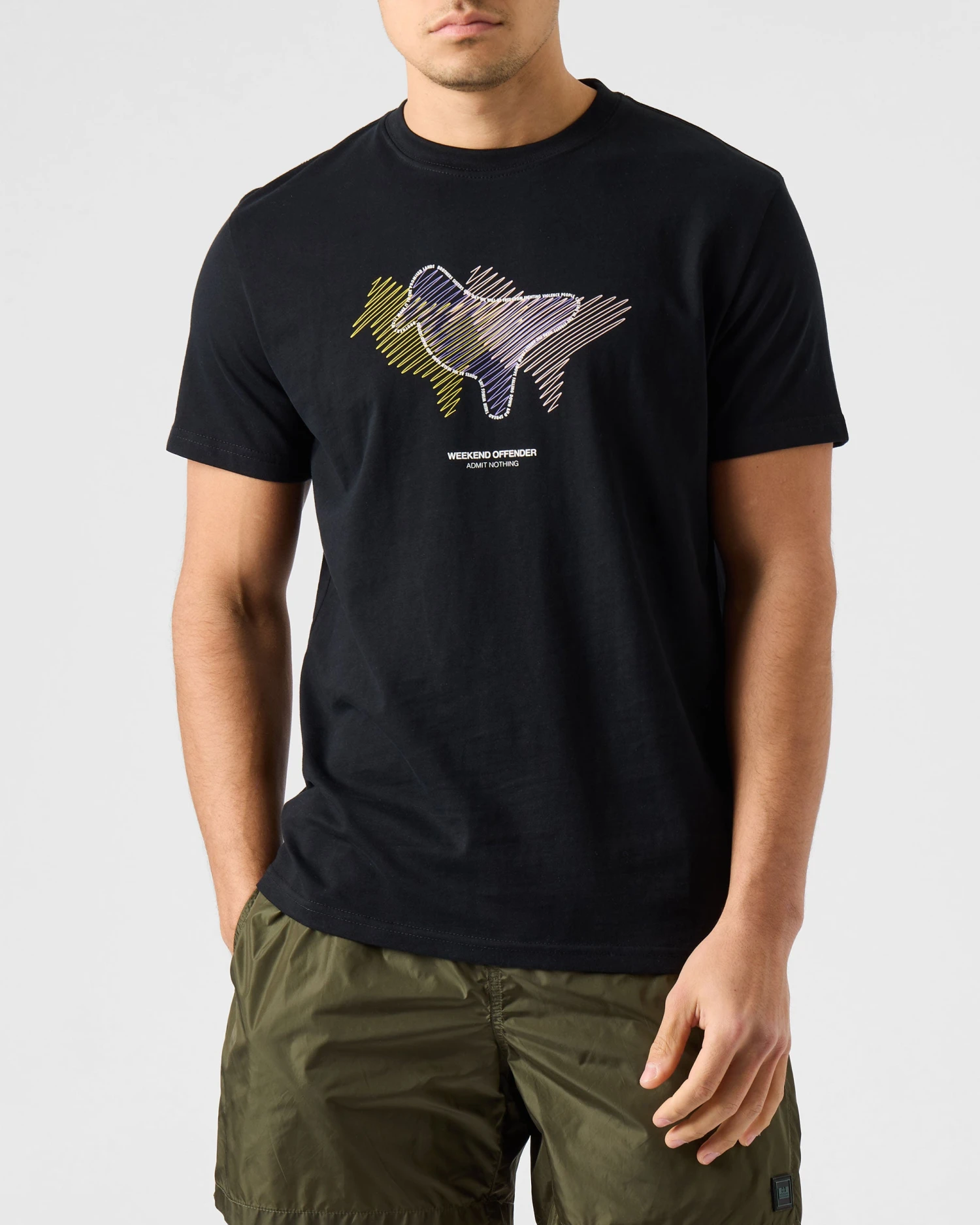 Weekend Offender Gabe Graphic T-Shirt Black 3 Weekend Offender Gabe Graphic T-Shirt Black - Image 3