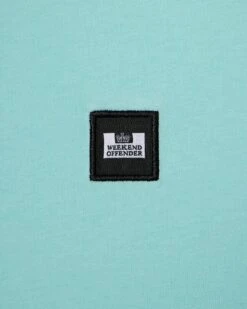 Weekend Offender Cannon Beach T-Shirt Celeste Green -Clothing Shop TSSS2401 CANNON BEACH CELESTE 3262