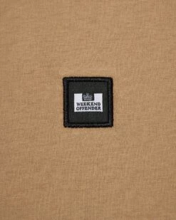 Weekend Offender Cannon Beach T-Shirt Cognac Brown -Clothing Shop TSSS2401 CANNON BEACH COGNAC 3161