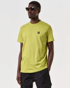 Weekend Offender Cannon Beach T-Shirt Limeish Green -Clothing Shop TSSS2401 CANNON BEACH LIMEISH 6982