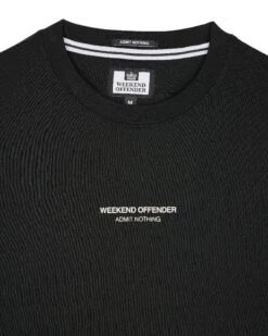 Weekend Offender Millergrove T-Shirt Black/Alabaster -Clothing Shop TSSS2402 MILLERGROVE BLACK ALABASTER 3446