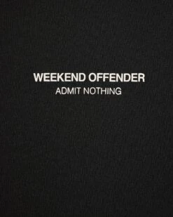 Weekend Offender Millergrove T-Shirt Black/Alabaster -Clothing Shop TSSS2402 MILLERGROVE BLACK ALABASTER 3447