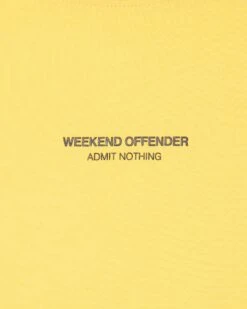 Weekend Offender Millergrove T-Shirt Butter Yellow/Navy -Clothing Shop TSSS2402 MILLERGROVE BUTTTER 7146