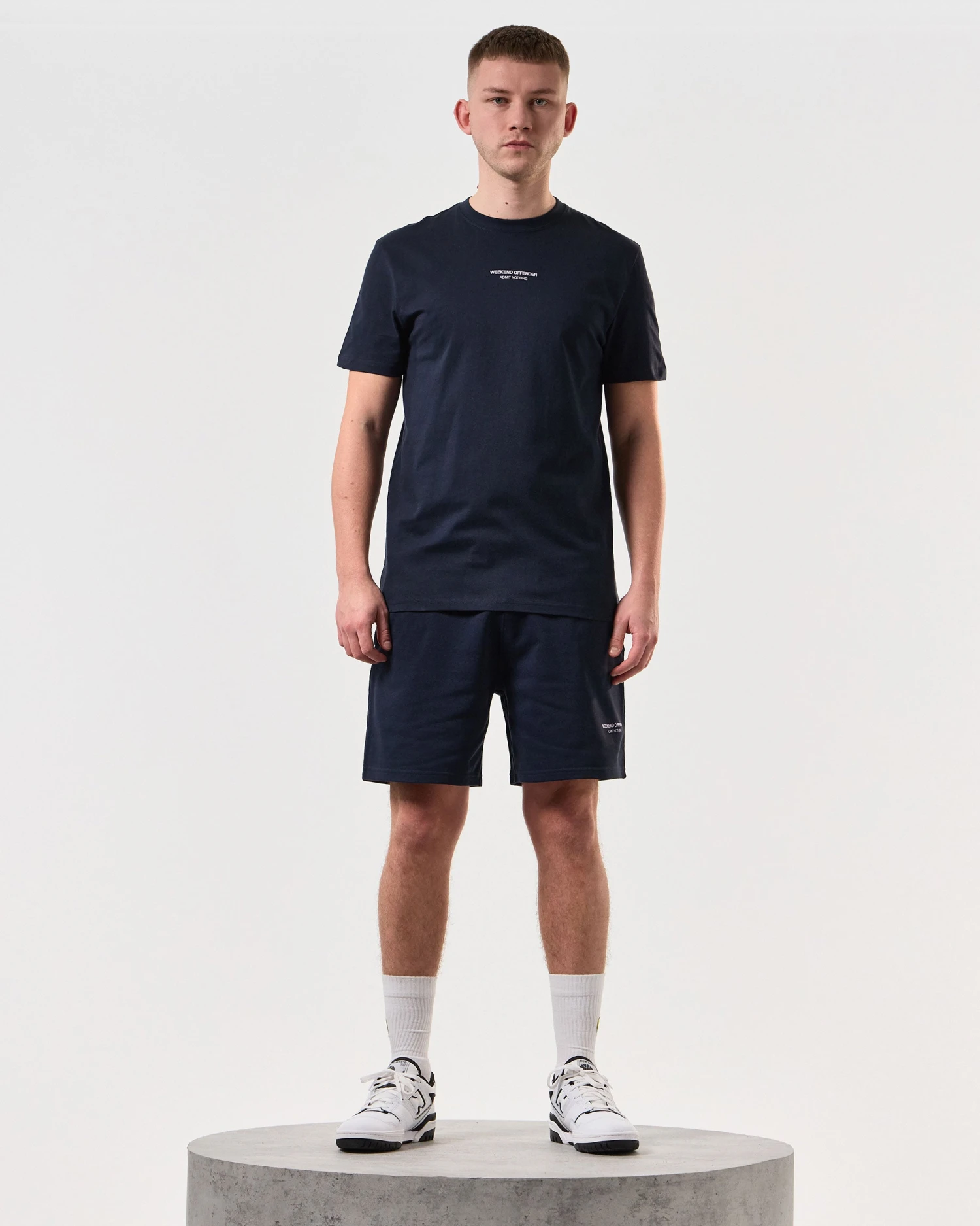 Weekend Offender Mytros Shorts Navy/Periwinkle 2 Weekend Offender Mytros Shorts Navy/Periwinkle - Image 2
