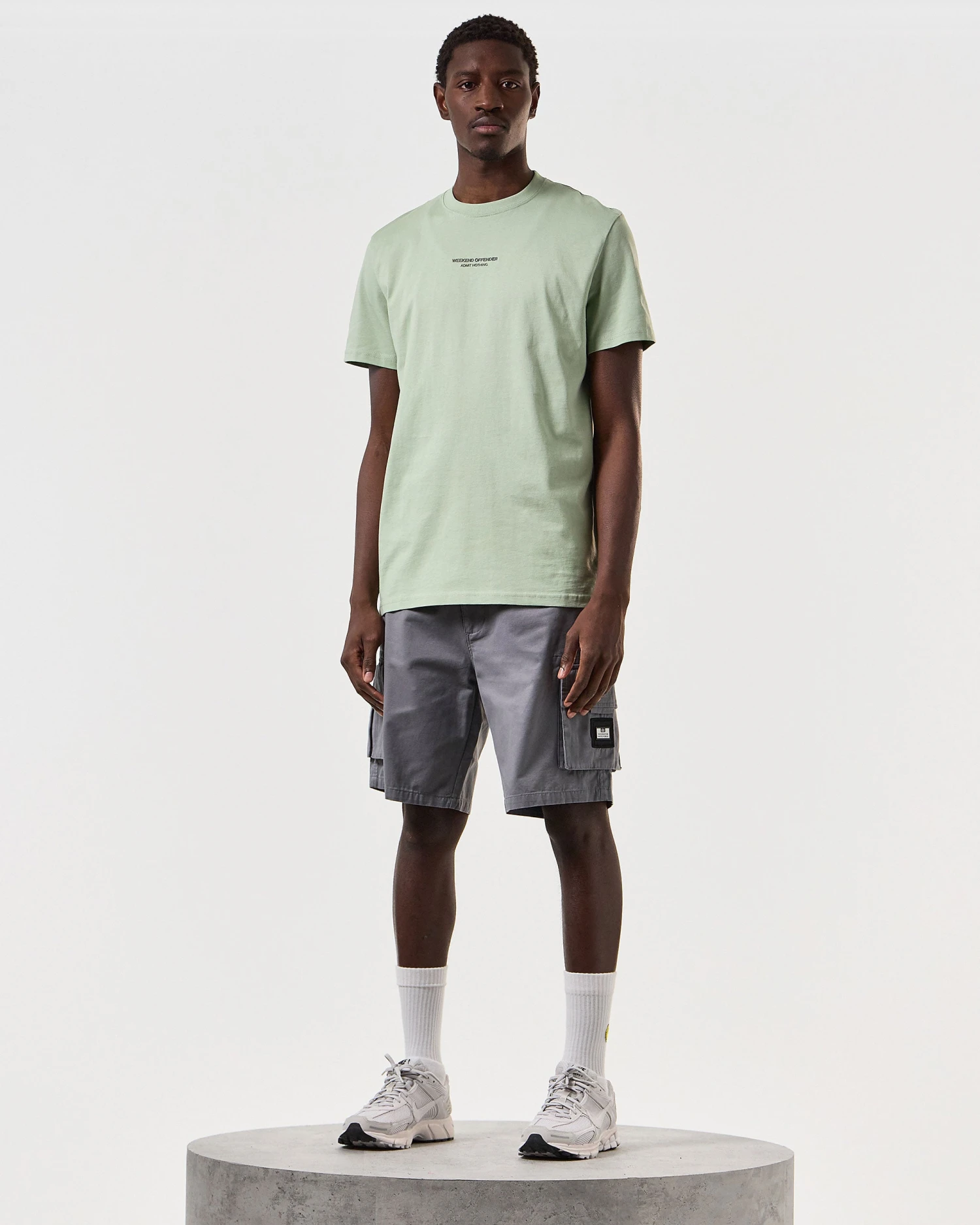Weekend Offender Mascia Cargo Shorts Smokey Grey 2 Weekend Offender Mascia Cargo Shorts Smokey Grey - Image 2