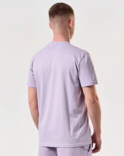 Weekend Offender Millergrove T-Shirt Periwinkle/Bright Navy -Clothing Shop TSSS2402 MILLERGROVE PERIWINKLE 6037 MODEL