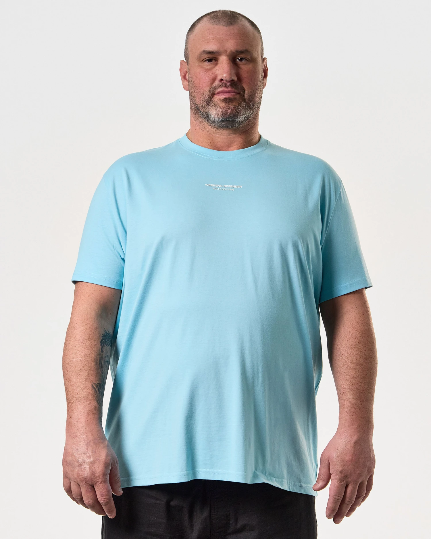 Weekend Offender Millergrove T-Shirt Saltwater Blue/White - Plus Size 3 Weekend Offender Millergrove T-Shirt Saltwater Blue/White - Plus Size - Image 3
