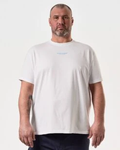 Weekend Offender Millergrove T-Shirt White/Saltwater Blue - Plus Size -Clothing Shop TSSS2402X MILLERGROVE WHITE 8102 PLUS