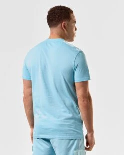 Weekend Offender Garcia T-Shirt Saltwater Blue -Clothing Shop TSSS2403 GARCIA SALTWATER 4843 MODEL