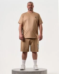 Weekend Offender Manuel T-Shirt Cognac Brown - Plus Size -Clothing Shop TSSS2405X MANUEL COGNAC 8077 PLUS