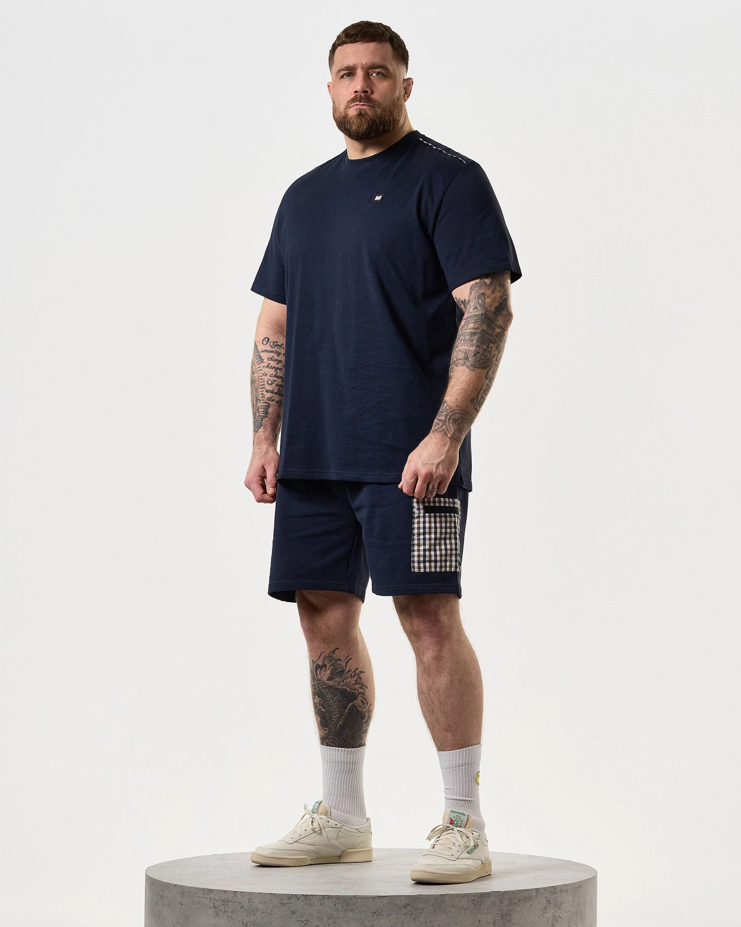 Weekend Offender Manuel T-Shirt Navy - Plus Size 2 Weekend Offender Manuel T-Shirt Navy - Plus Size - Image 2