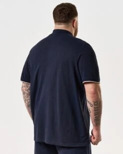 Weekend Offender Sakai Polo Shirt Navy - Plus Size -Clothing Shop TSSS2405X MANUEL NAVY 8222 PLUS