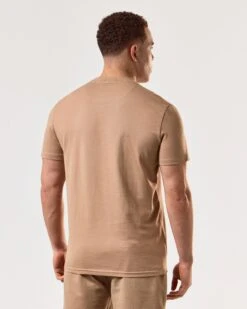 Weekend Offender Dygas T-Shirt Cognac Brown -Clothing Shop TSSS2406 DYGAS COGNAC 4987 MODEL