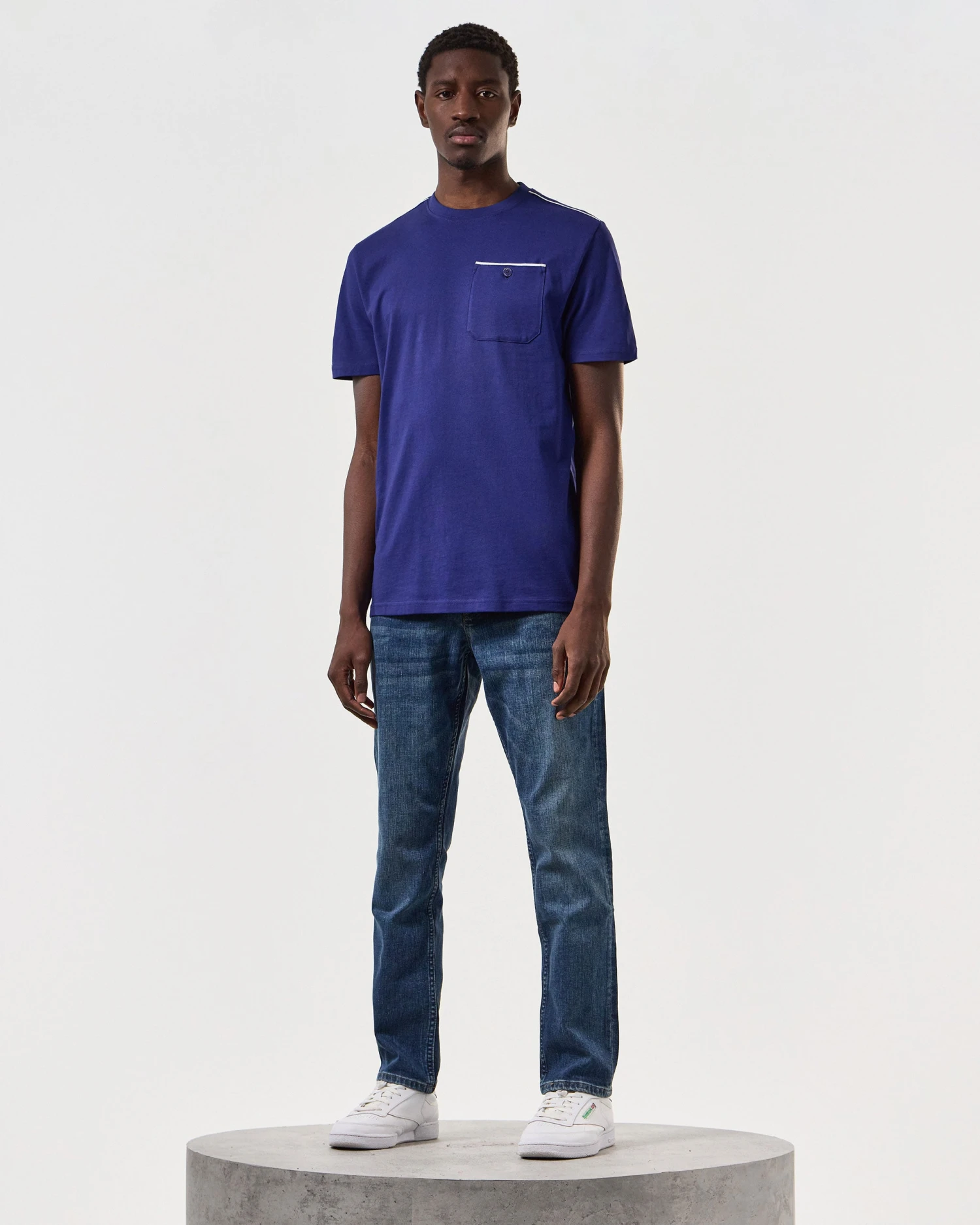 Weekend Offender Kea Pocket T-Shirt Bright Navy 2 Weekend Offender Kea Pocket T-Shirt Bright Navy - Image 2