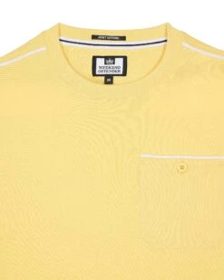 Weekend Offender Kea Pocket T-Shirt Butter Yellow -Clothing Shop TSSS2408 KEA BUTTER 3584