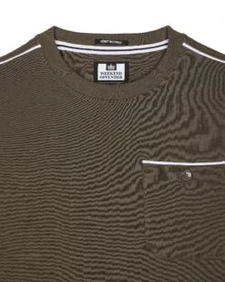 Weekend Offender Kea Pocket T-Shirt Castle Green -Clothing Shop TSSS2408 KEA CASTLE GREEN 3614