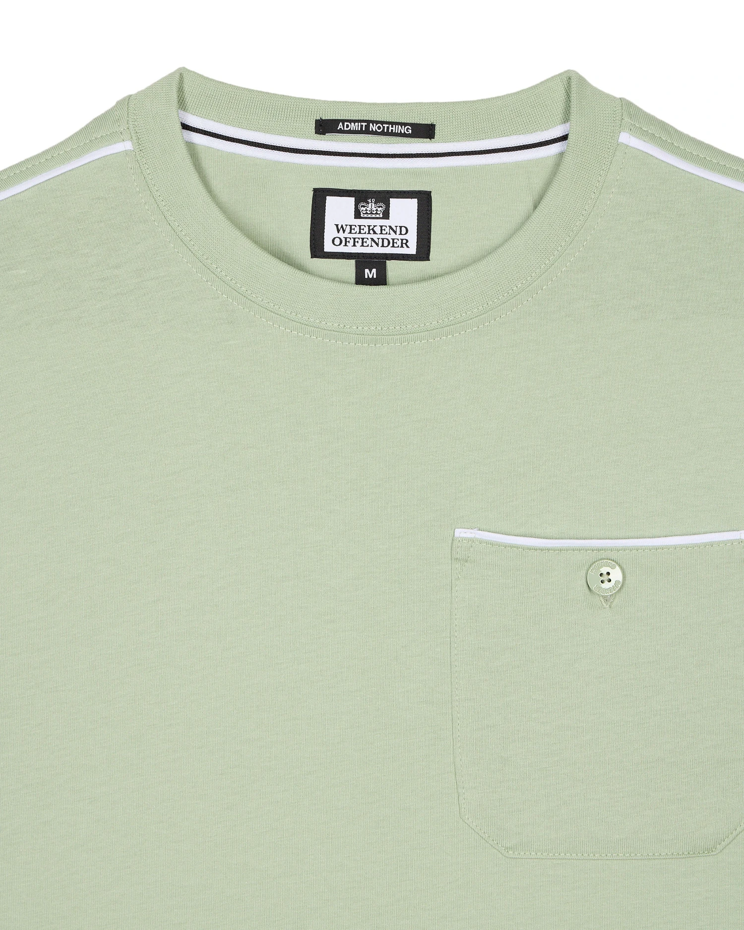 Weekend Offender Kea Pocket T-Shirt Pale Moss Green 5 Weekend Offender Kea Pocket T-Shirt Pale Moss Green - Image 5