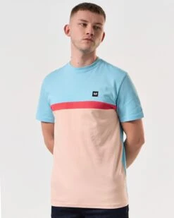 Weekend Offender Murvica T-Shirt Saltwater Blue -Clothing Shop TSSS2412 MURVICA SALTWATER 6104 MODEL