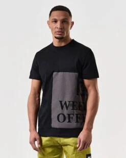 Weekend Offender Ryan T-Shirt Black -Clothing Shop TSSS2417 RYAN BLACK 7408