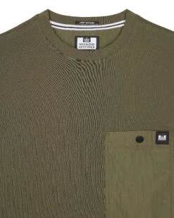 Weekend Offender Tabiti Pocket T-Shirt Castle Green -Clothing Shop TSSS2418 TABITI CASTLE GREEN 3049