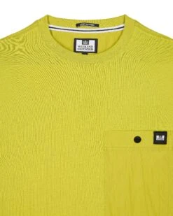 Weekend Offender Tabiti Pocket T-Shirt Limeish Green -Clothing Shop TSSS2418 TABITI LIMEISH 3057