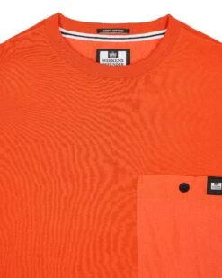 Weekend Offender Tabiti Pocket T-Shirt Pure Orange -Clothing Shop TSSS2418 TABITI PURE ORANGE 3091