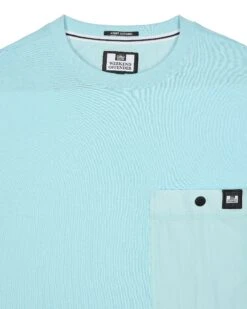 Weekend Offender Tabiti Pocket T-Shirt Saltwater Blue -Clothing Shop TSSS2418 TABITI SALTWATER 3074