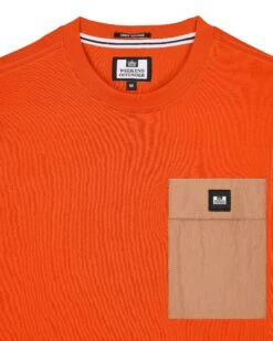 Weekend Offender Stiniva T-Shirt Pure Orange -Clothing Shop TSSS2419 STINIVA PURE ORANGE 3309