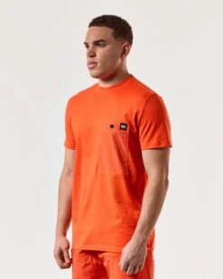Weekend Offender Tabiti Pocket T-Shirt Pure Orange -Clothing Shop TSSS2419 STINIVA PURE ORANGE 5338 MODEL