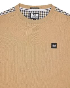Weekend Offender Diaz T-Shirt Cognac Brown -Clothing Shop TSSS2420 DIAZ COGNAC 3122
