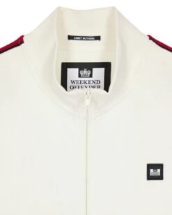 Weekend Offender Pawsa Taped Track Top Winter White -Clothing Shop TTAW2304 PAWSA WHITE 3588