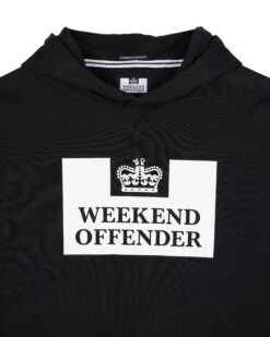 Weekend Offender Kids HM Service Classic Hoodie Black -Clothing Shop WOHD 370 HM SERVICE HOOD BLACK 2982