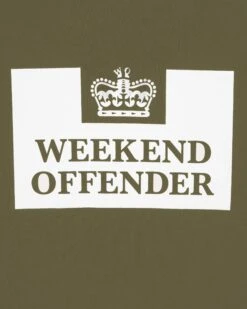 Weekend Offender Kids HM Service Classic Hoodie Dark Green -Clothing Shop WOHD 370 HM SERVICE HOOD DARK GREEN 2983