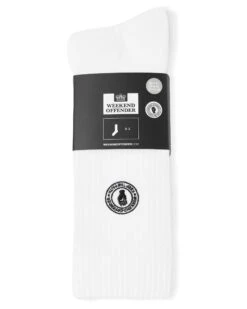 Weekend Offender Keep The Faith Sports Socks White Pack Of 3 -Clothing Shop WOSSM 005 Keep The Faith DetailC